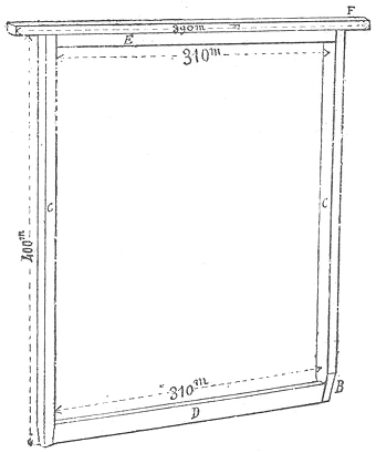 Dimensions of the Layens frame